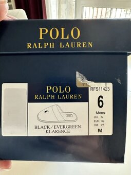 Papuče Polo Ralph Lauren čierne, PC: 90 eur ===NOVÉ=== - 8