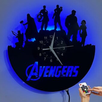 Nastenne hodiny Avengers / Pan Prstenov/ Minnie mouse - 8