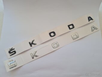 ŠKODA nápisy ČIERNE / CHROMOVE - 8