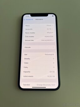 iPhone X 64GB Silver - TOP STAV - 8