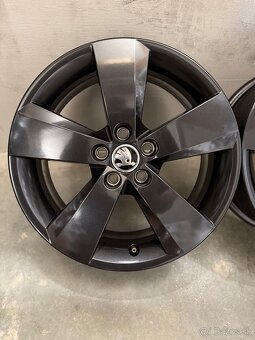 Hliníkové disky 5x100 R16 Škoda Nanuq Black - Scala Kamiq - 8