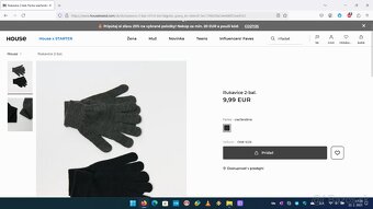 Zimná čiapka s Vysokým okrajom, s Brmbolcom, Rukavice - 8