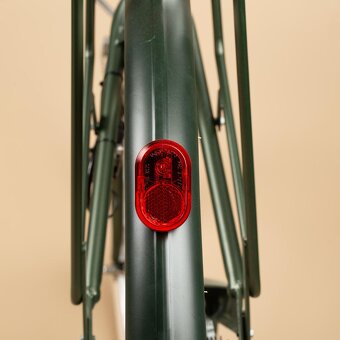 Mestský bicykel Elops 520 s vysokým rámom kaki - 8