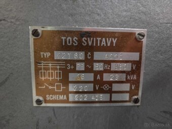 Dvojstranná hrubkovačka 800mm vrch spodok TOS SVITAVY F2T 80 - 8
