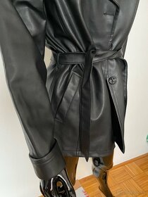 Dámska čierna koženková bunda - 8