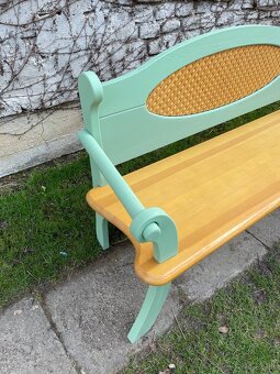 velka rohova drevenna lavic s 3stolickami - 8