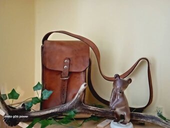 Autentická banícka kožená brašna - 8