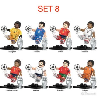 Figúrky futbal 2 (8 a 10ks) typ lego - nové - 8