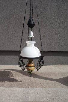 Lampa petrolejová závesná . - 8