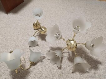 3 ks nízkoprofilové lustre E14 - 8