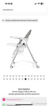 Detská stolička Peg Perego Prima pappa follow me+Dohoda - 8
