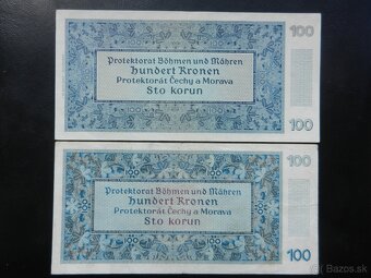 Bankovky protektorát 10 neperforované - 8