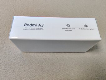 Xiaomi Redmi A3-4G.  3gb/64gb.  Čierna metalíza.  Nový. - 8