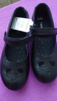 Next nové s visačkou nádherné kožené čierne topánky - 8