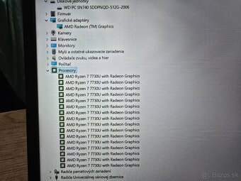 15.6 palcove hp 15 so 16gb ram 512gb ssd diskom a ryzen 7 pr - 8