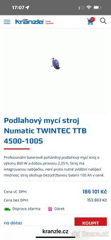 Predam profesionálny Podlahový umyvaci,Cistiaci stroj Numati - 8
