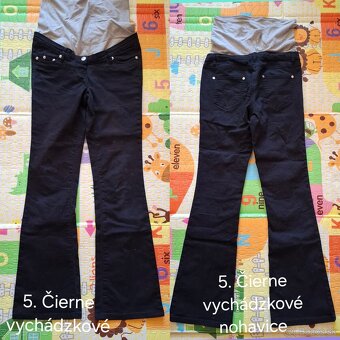 Balík tehotenského oblečenia - nohavice, tričká - 8