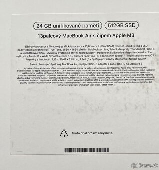 Macbook Air 13“ M3 24GB / 512GB - 8