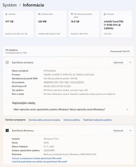 HP EliteDesk 800 G5 Tower i7-9700 16GB RAM - 8