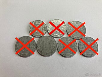 Československo mince ČSR - vzácnejšie ročníky - 8