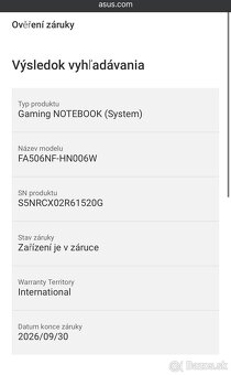 Asus TUF Gaming A15 v záruke - 8