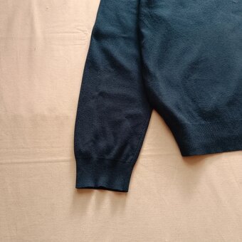 Polo Ralph Lauren sveter s výstrihom do V modrý zelený M - 8