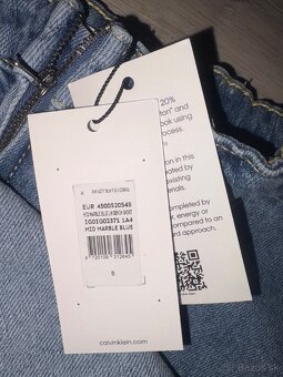 Sukňa Calvin Klein riflová - kraťase v.128 nová - 8
