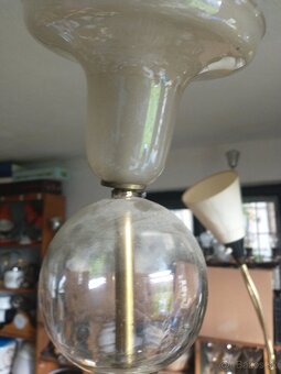 Sklenený art Deco luster - 8