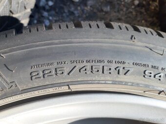 ELEKTRONY 5x112 r17 obuté zimné pneu 225/45r17 - 8