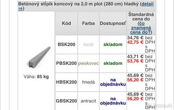 Betónový plot - 8