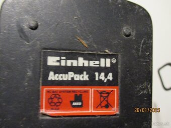 Predám aku vrtačku Einhell accu pack 14,4V s akumulátorom - 8