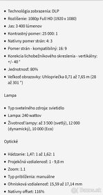 Projektor Optoma HD 27e - 8
