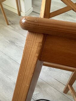Vysoká detská drevená stolička Ikea Ingolf - 8