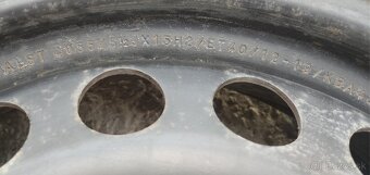 4x plechové disky s pneu Nokian - 8