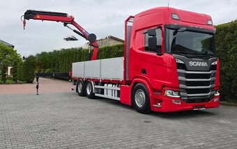 9257 - Scania R500 - 6x2 - Valník + HR-HMF 2120K5 – EURO 6  - 8