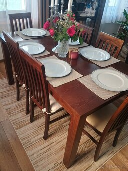 Stôl jedálenský okus stoličky - 8