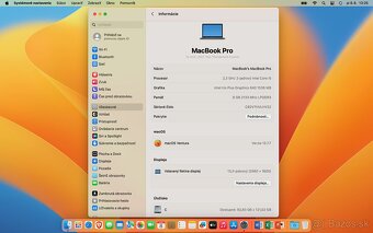 MacBook Pro 13", model A1708, NOVÁ BATERKA - 8