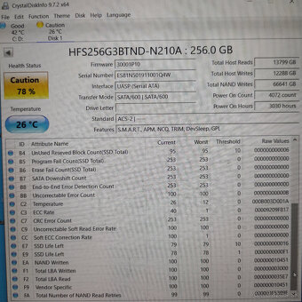 SSD disk, 2.5" sata 256GB SK Hynix HFS256G3BTND - 8