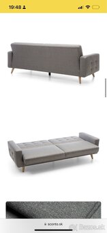 Sivá rozkladacia pohovka NAPPA 3F ako nová- PC 730 € - 8