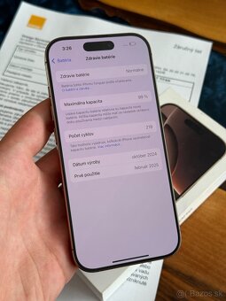 iPhone 16 Pro 128gb 2r záruka Orange - 8