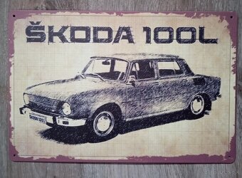 Škoda 130RS/LR,120L/LS,100L,110R,1203,Felícia retro tabuľka - 8
