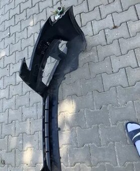 Predni naraznik audi a4 b8 07-12 cerny ostrik pdc - 8