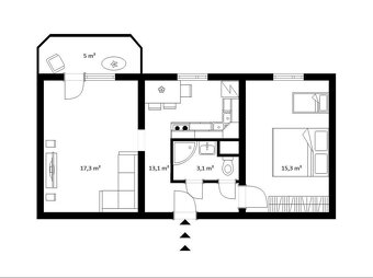 PRENÁJOM, 2-izbový byt Senica s balkónom - 8