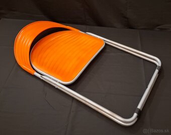 Vintage Orange Folding Space Age Chair, posledné 2 kusy - 8