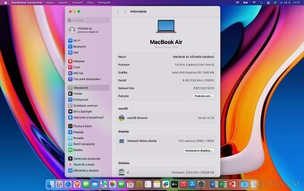 MacBook Air 13", TOP STAV, Výdrž batérie 7 hod. - 8