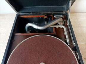 His Master’ Voice – gramofon na kliku z roku 1925, top stav - 8