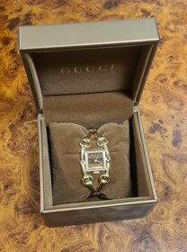 Zlaté - diamantové dámske hodinky zn. GUCCI - 8