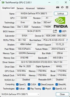 EVGA GeForce RTX 3060 Ti XC BLACK 8GB - 8