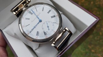Krásné starožitné STRIEBORNE hodinky IWC Schaffhausen - 8