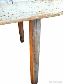 Starý masívny stôl - kuchynský,kancelársky - beech table - 8